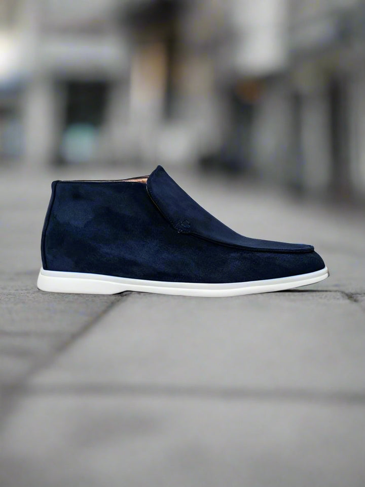 Drune | Schuhe Chukka Stiefel Wildleder Slip on Bequeme Gummisohle
