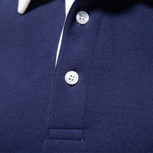 Drune | Polo Pullover Klassische Passform Weiches Strick Gerippte Bündchen