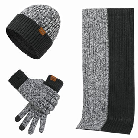 Drune | Strickmütze Und Schal Weich Und Warm Geripptes Elastisches Material