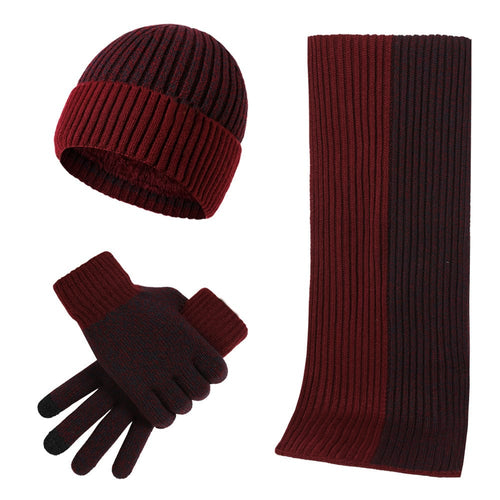 Drune | Strickmütze Und Schal Weich Und Warm Geripptes Elastisches Material