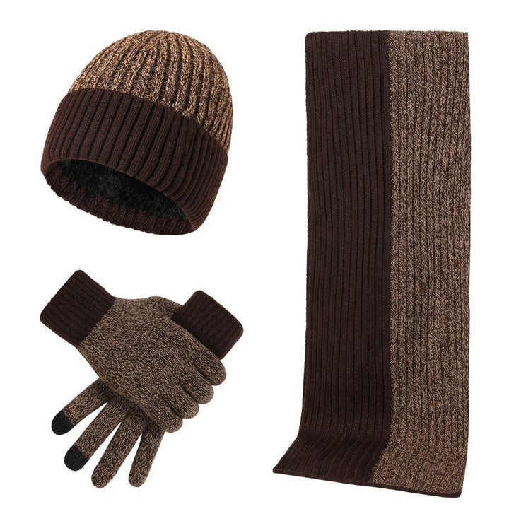 Drune | Strickmütze Und Schal Weich Und Warm Geripptes Elastisches Material