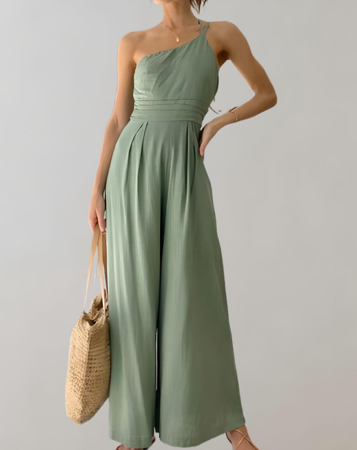 Drune | Eleganter Jumpsuit mit Asymmetrischem Träger