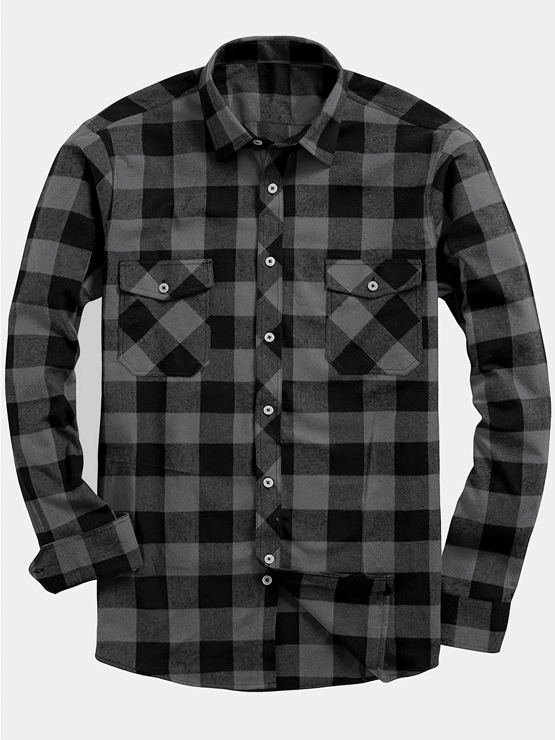 Drune | Freizeit Herren Bluse mit Lumberjack-Print