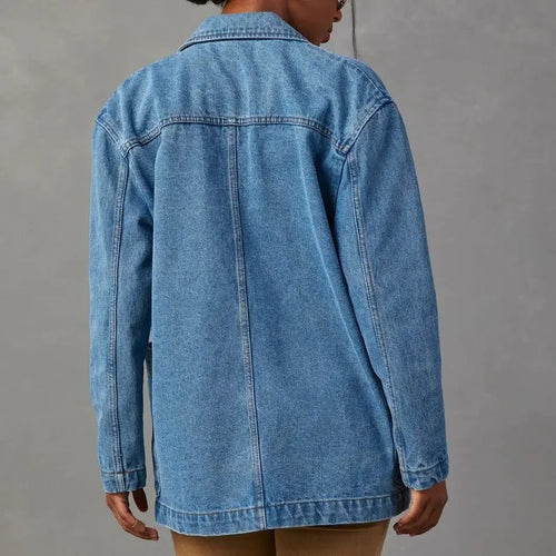 Drune | Blazer Lang Blau Jacke Blazer für Frauen