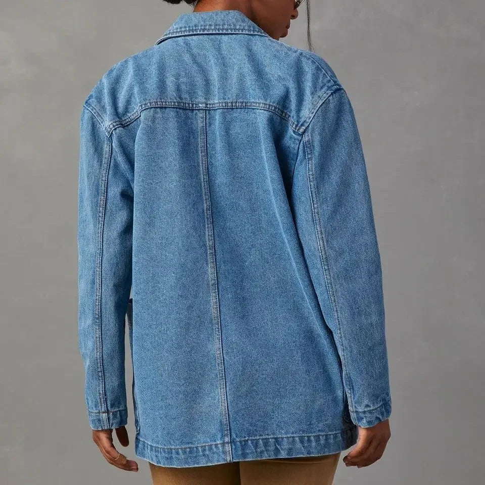 Drune | Blazer Lockere Passform Lang Jacke Damenbekleidung
