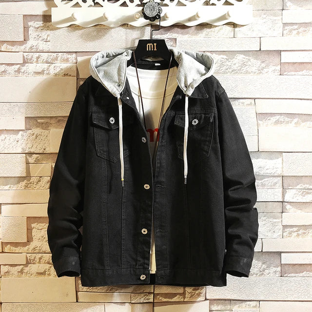Drune | Stylische Denim Kapuzenjacke für Männer