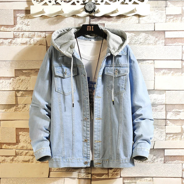 Drune | Stylische Denim Kapuzenjacke für Männer