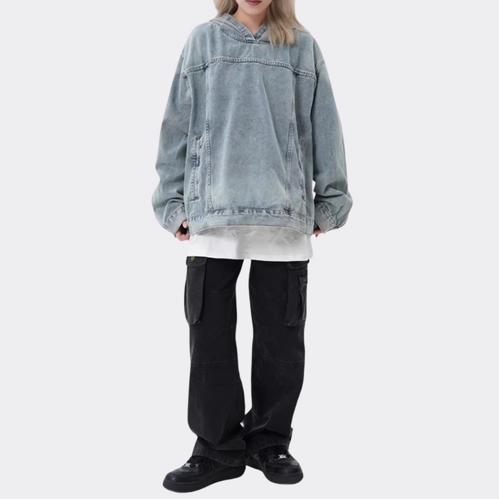 Drune | Denim Hoodie