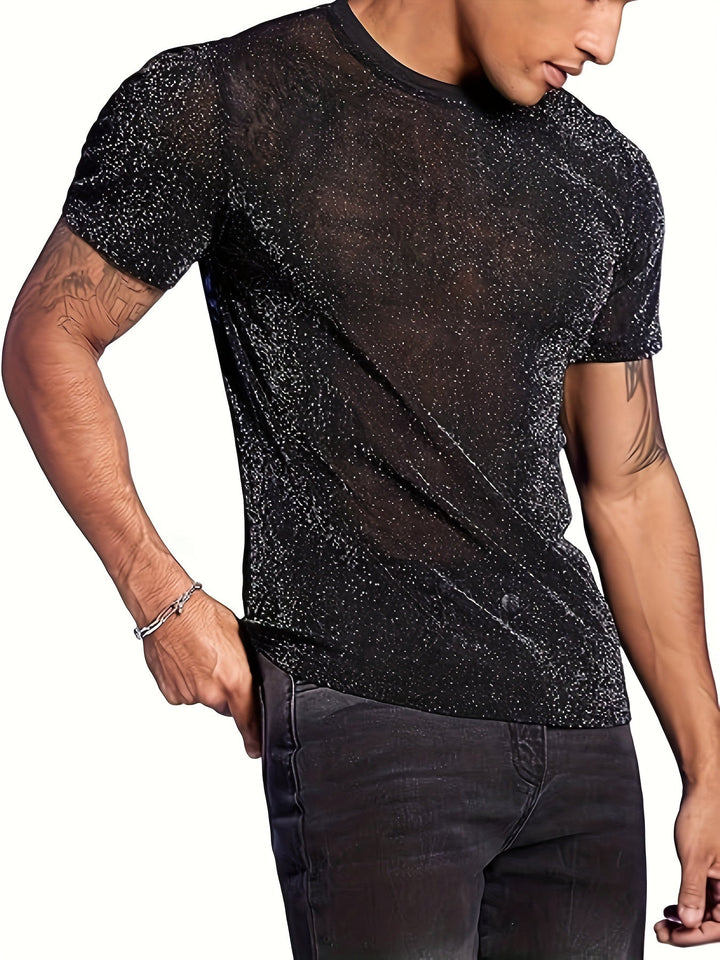 Drune | Sexy Semi Runde Hals T-shirt Für Männer