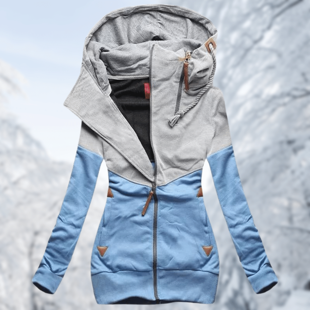 Drune | Sportjacke mit Kapuze und farbigen Details - Perfekt für Freizeitaktivitäten für Frauen