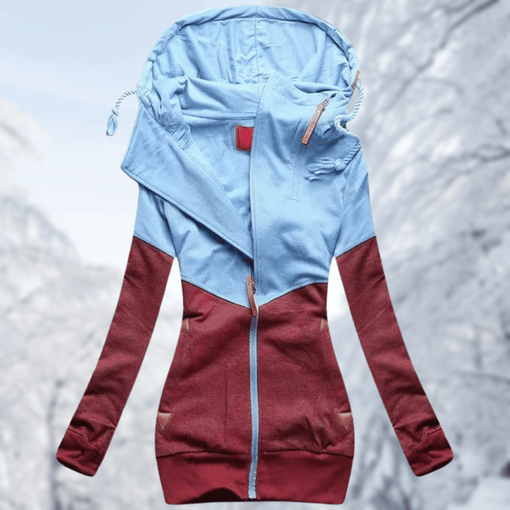 Drune | Sportjacke mit Kapuze und farbigen Details - Perfekt für Freizeitaktivitäten für Frauen