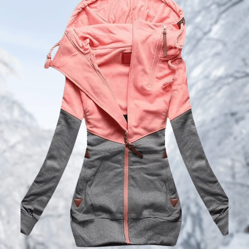 Drune | Sportjacke mit Kapuze und farbigen Details - Perfekt für Freizeitaktivitäten für Frauen