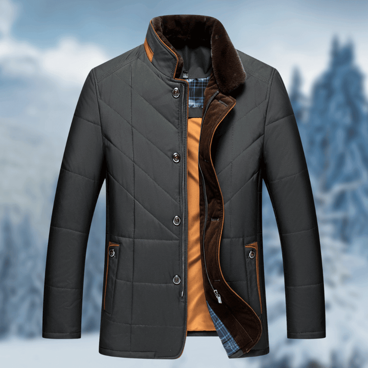 Drune | Herren Diamant gestepptes Puffer-Jacket
