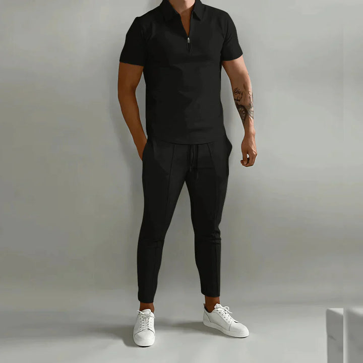 Drune- Elegantes Herren-Set bestehend aus Polo und eleganter Hose