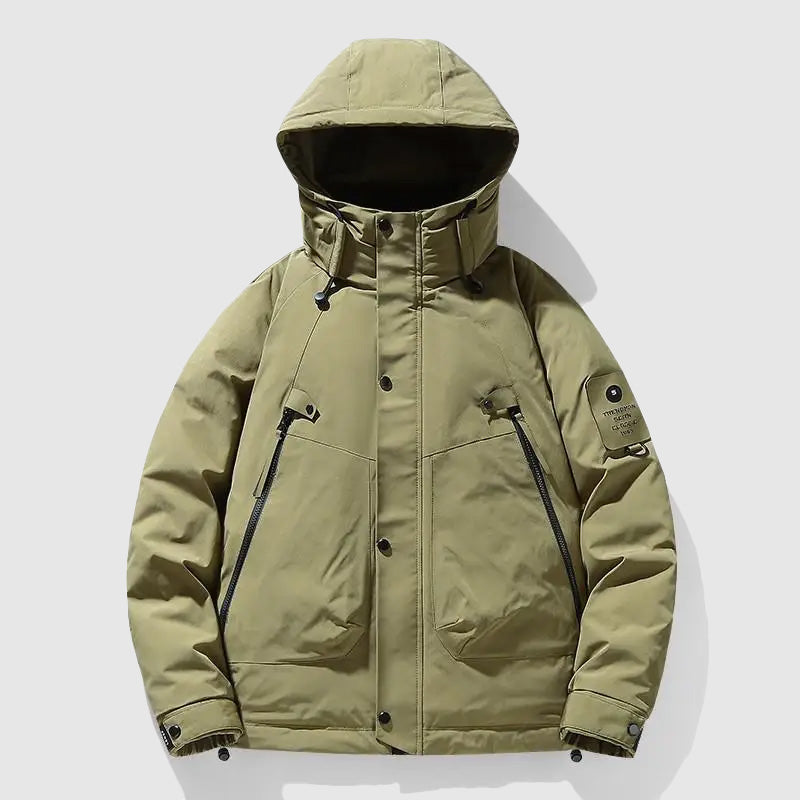 Drune | Kapuze Daunenfüllung Herrenjacke