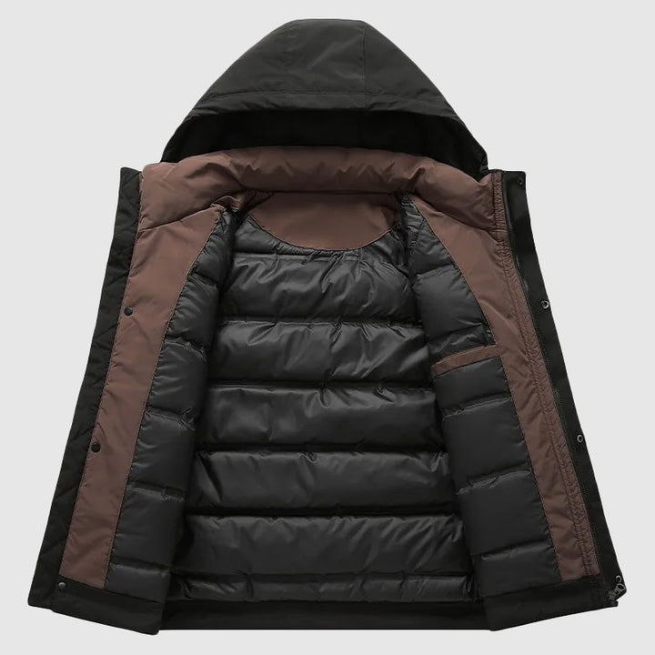Drune | Kapuze Daunenfüllung Herrenjacke