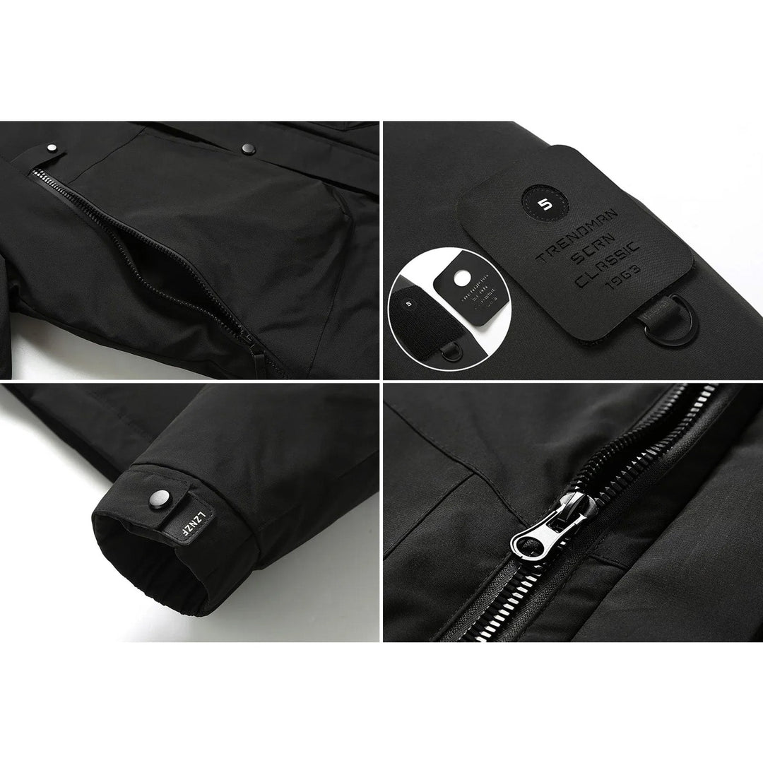 Drune | Kapuze Daunenfüllung Herrenjacke