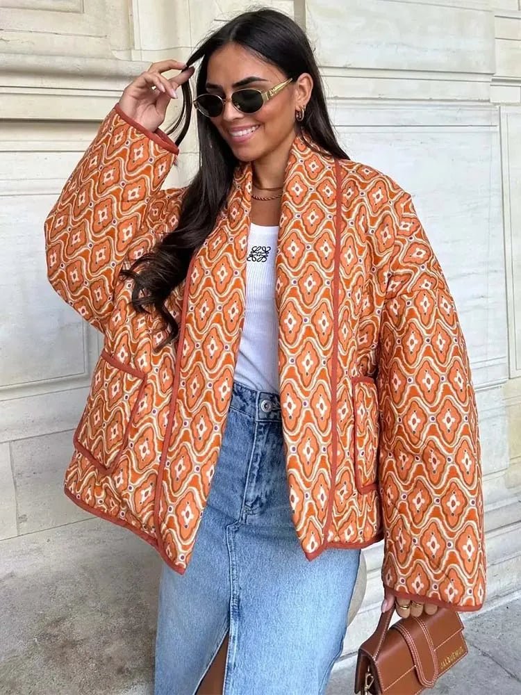 Drune | Steppjacke - Leichter Boho-Stil - Lockere Passform - Vielseitige Schicht
