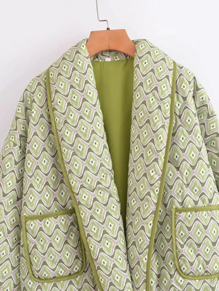 Drune | Steppjacke - Leichter Boho-Stil - Lockere Passform - Vielseitige Schicht