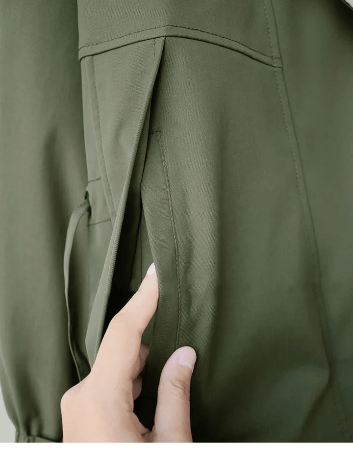 Drune | Tone Kontrastjacke - Leichter Stoff - Lässige Passform - Moderner Freizeitstil