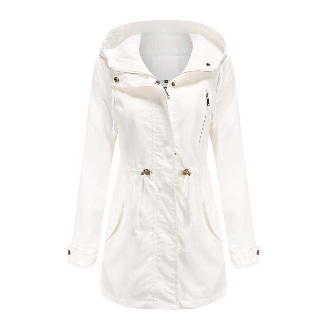Drune | Hooded Parka Jacke - Verstellbare Taille - Wasserabweisender Stoff - Alltag Casual
