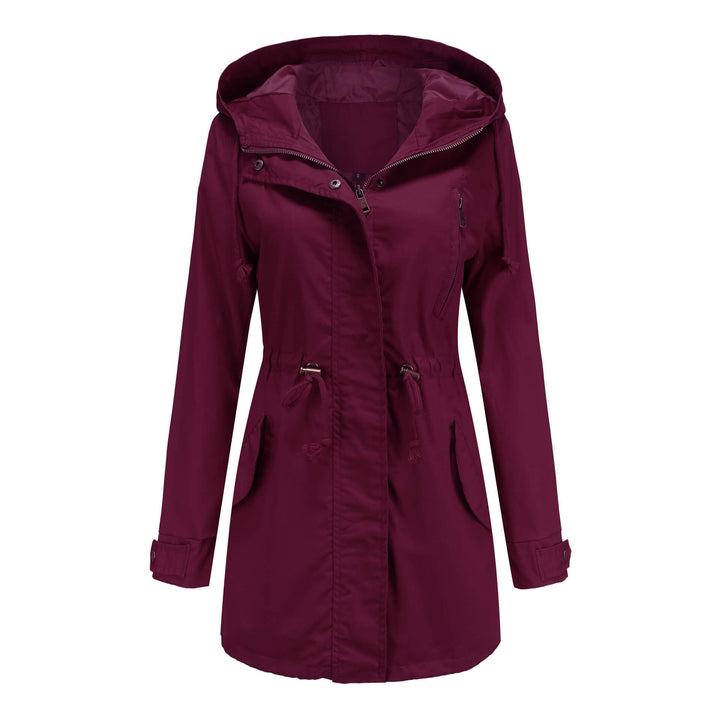 Drune | Hooded Parka Jacke - Verstellbare Taille - Wasserabweisender Stoff - Alltag Casual