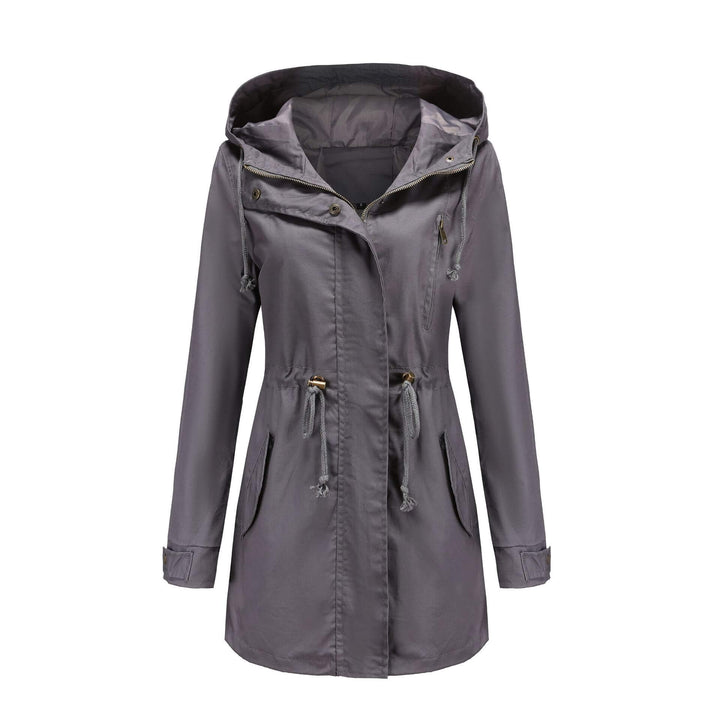 Drune | Hooded Parka Jacke - Verstellbare Taille - Wasserabweisender Stoff - Alltag Casual