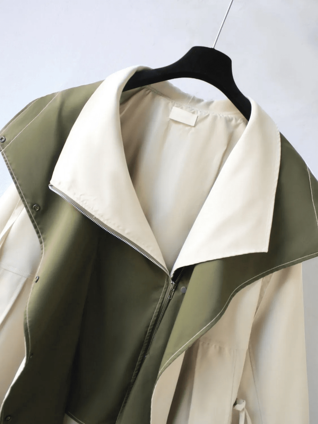 Drune | Tone Kontrastjacke - Leichter Stoff - Lässige Passform - Moderner Freizeitstil