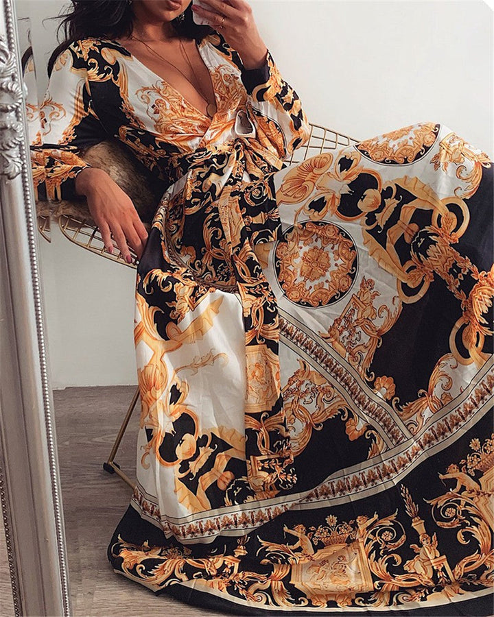 Drune | Boho Damenkleid mit Schlitz