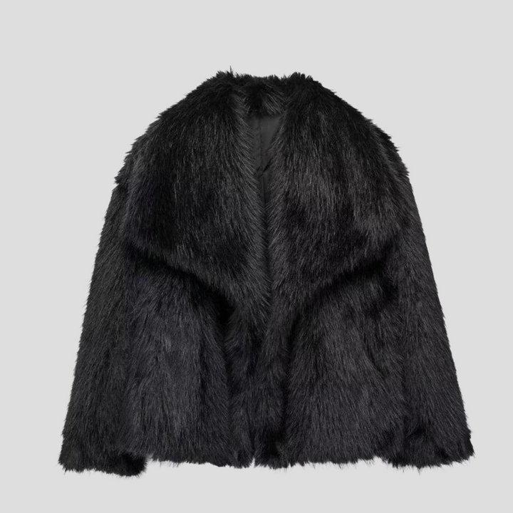 Drune | Eleganter Taillierter Kunstpelzmantel Winter