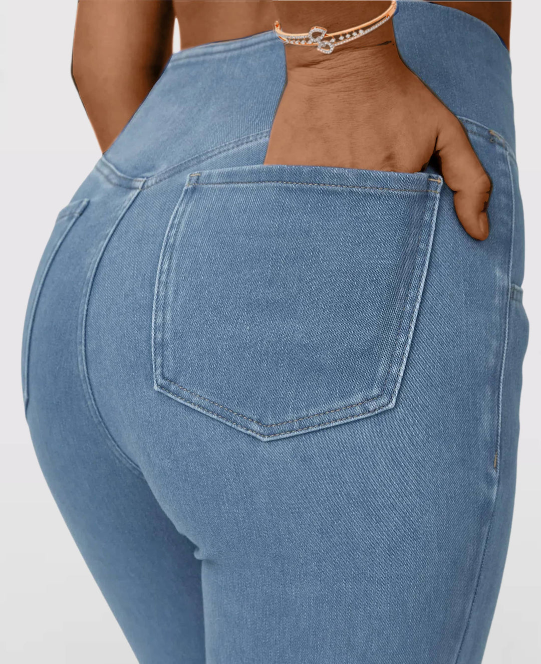 Drune | Dehnbare Jeans mit hoher Taille