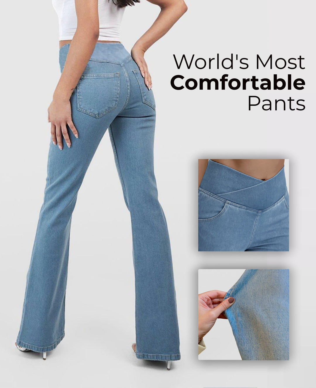 Drune | Dehnbare Jeans mit hoher Taille