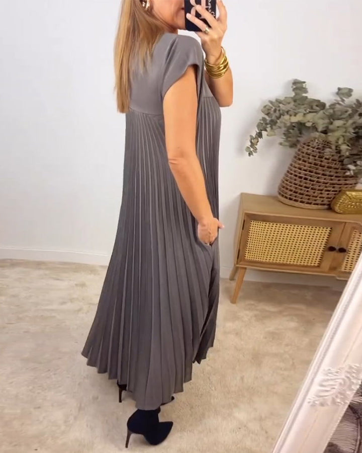 Ärmelloses Plisseekleid