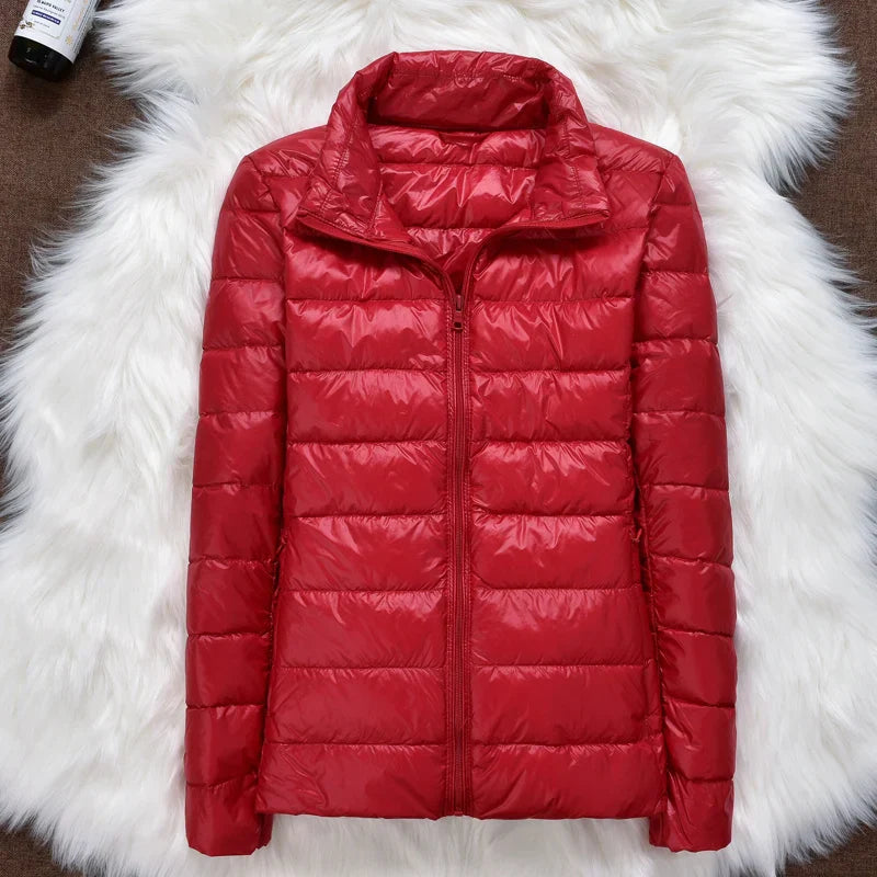 Drune | Kapuze Leichtgewicht Pufferjacke Winterjacken Damen