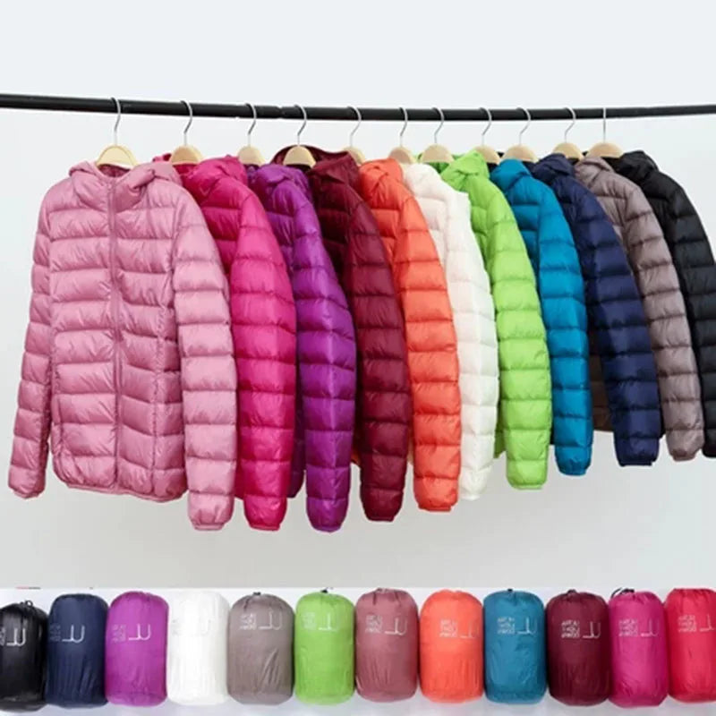 Drune | Kapuze Leichtgewicht Pufferjacke Winterjacken Damen