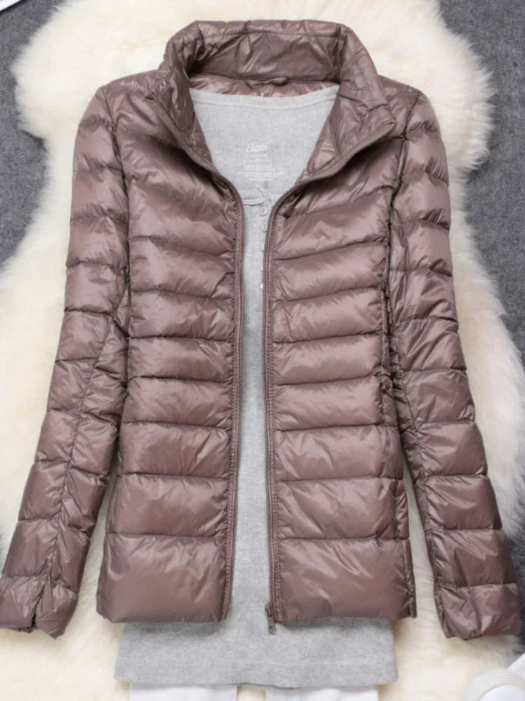 Drune | Kapuze Leichtgewicht Pufferjacke Winterjacken Damen