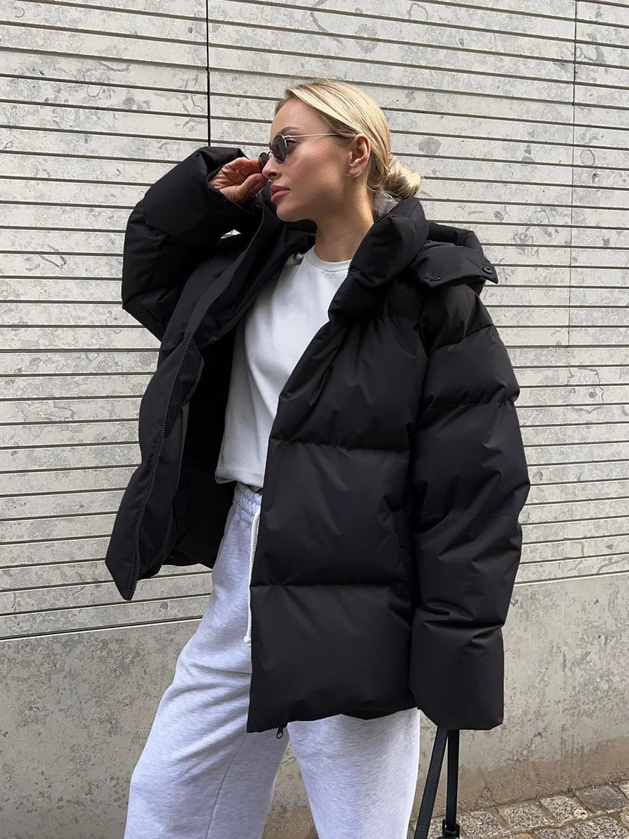 Drune | Kurz Gefüttert Winterjacke Pufferjacke Damen