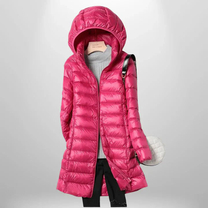 Drune | Leichtgewicht mit Kapuze Pufferjacke Winterjacke für Damen