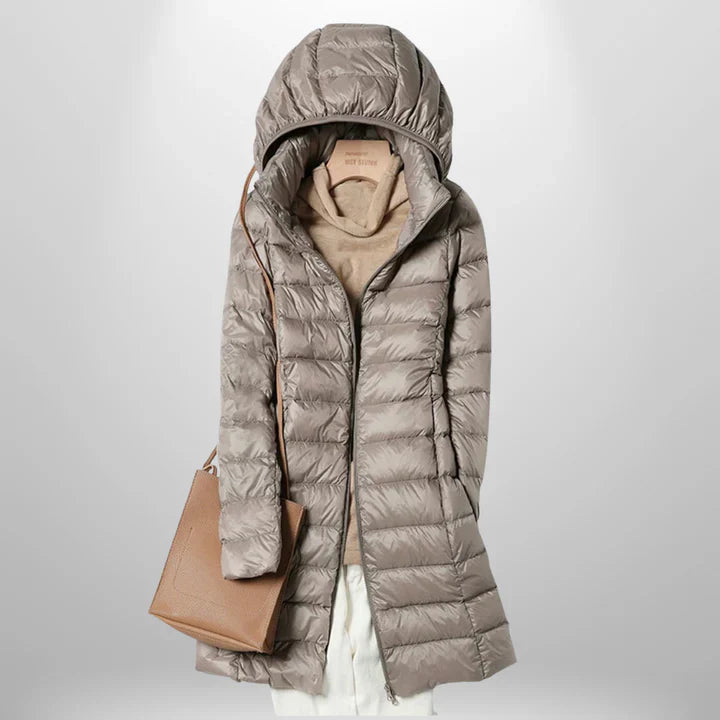 Drune | Leichtgewicht mit Kapuze Pufferjacke Winterjacke für Damen