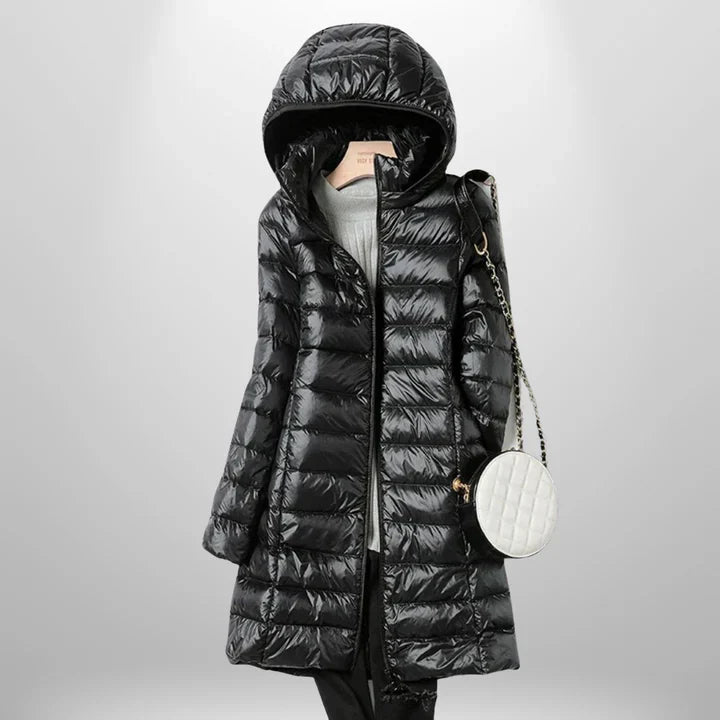 Drune | Leichtgewicht mit Kapuze Pufferjacke Winterjacke für Damen