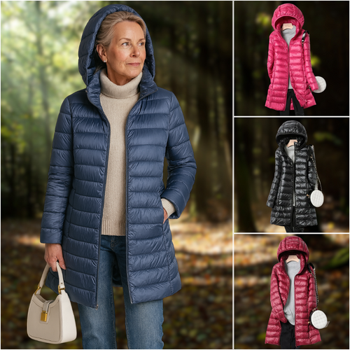Drune | Leichtgewicht mit Kapuze Pufferjacke Winterjacke für Damen