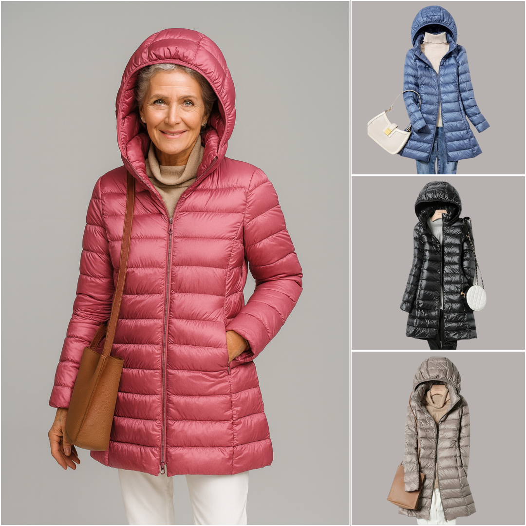 Drune | Leichtgewicht mit Kapuze Pufferjacke Winterjacke für Damen