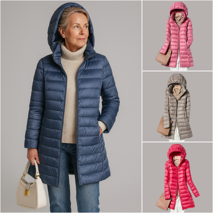 Drune | Leichtgewicht mit Kapuze Pufferjacke Winterjacke für Damen