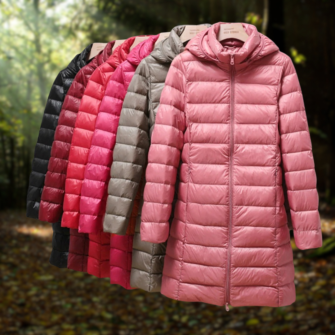 Drune | Leichtgewicht mit Kapuze Pufferjacke Winterjacke für Damen