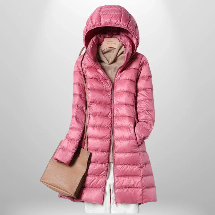 Drune | Leichtgewicht mit Kapuze Pufferjacke Winterjacke für Damen
