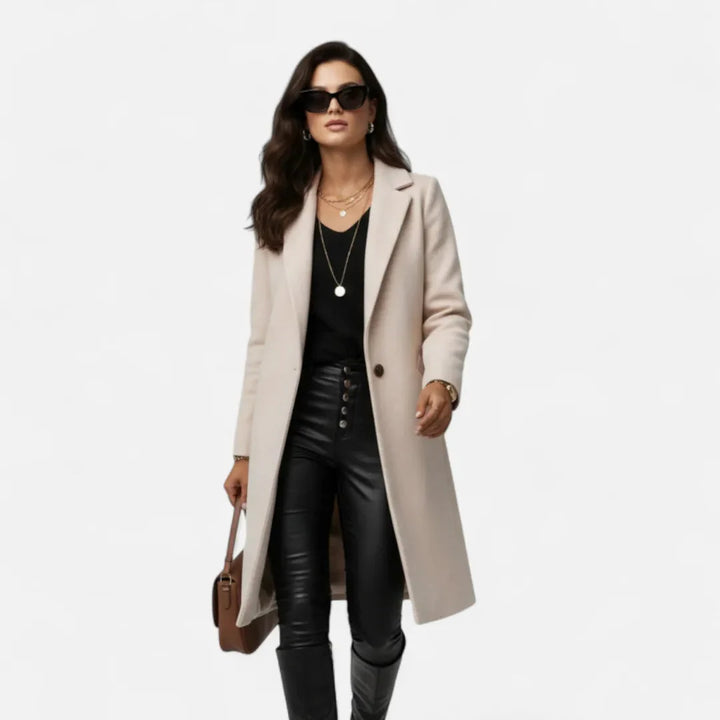 Drune | Langer Wollmischung Reversmantel