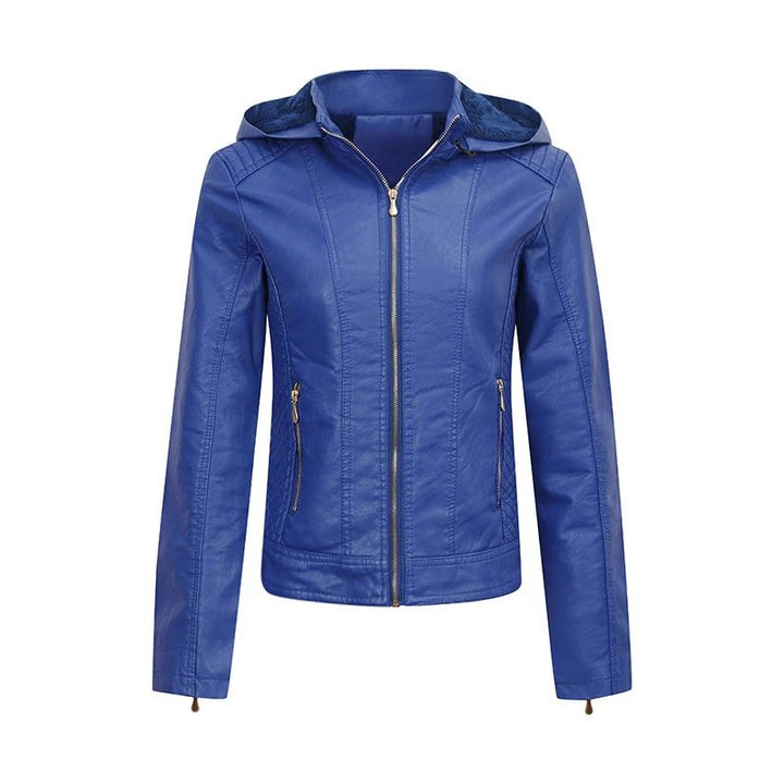Drune | PU Lederjacke mit Kapuze - Vielseitiges Design - Leicht & Stylish