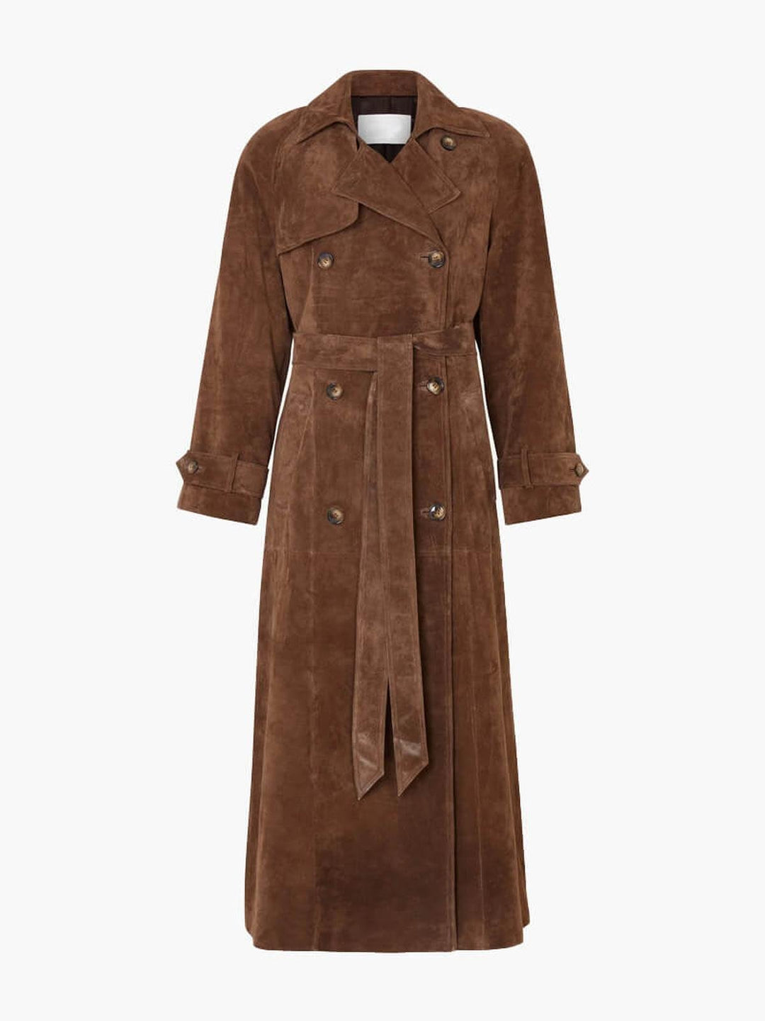 Drune | Doppelreiher Damen Trenchcoat mit Tailliertem Gürtel