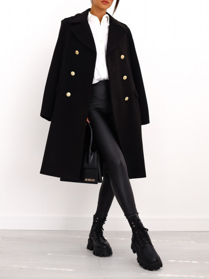 Drune | Doppelreihiger Mantel für Damen - Winter