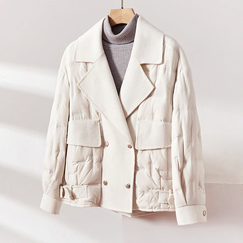 Drune | Gefütterte Woll-Daunenjacke für Frauen